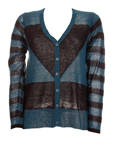 Sandwich Gilet Bleu Cardigan F