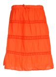 Cks Jupe Orange Jupe Mi-longue