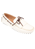 Car Shoe Chaussure Blanc Mocas