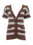 Lea Fashion Gilet Marron Cardi