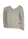 Donna Pull Beige Col V Femme