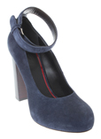 Celine Chaussure Bleu Escarpin