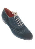 Santoni Chaussure Bleu Derby H