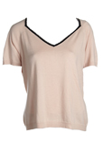 Escada Pull Saumon Col V Femme
