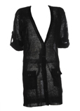 Not Shy Gilet Noir Cardigan Fe