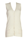 Ralph Lauren Gilet Ecru Cardig