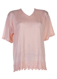 Griffon Pull Rose Col V Femme