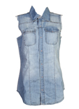 Only Gilet Bleu Gilet Femme