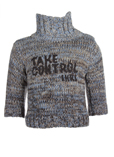 Ikks Pull Bleu Col Cheminee Ga