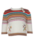 Kenzo Pull Blanc Casse Col Ron
