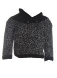Lili Gaufrette Pull Noir Col V