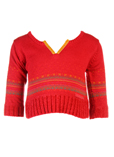Jean Bourget Pull Rouge Col V 