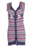 Finette Gilet Bleu Gilet Femme