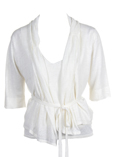 Maxmara Gilet Blanc Casse Card