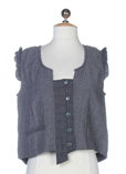 Zelti Gilet Gris Gilet Femme