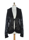 Finette Gilet Noir Cardigan Fe
