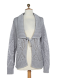 Finette Gilet Gris Cardigan Fe