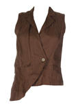 Sarah Pacini Gilet Marron Gile