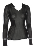 Et Compagnie Pull Noir Col V F