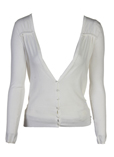Gas Gilet Blanc Casse Cardigan