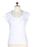 Ddp T-shirt / Top Blanc Manche