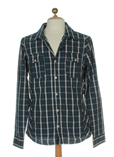 Garcia Chemise Bleu Manche Lon