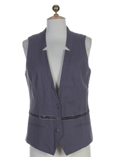 Noa Noa Gilet Gris Gilet Femme