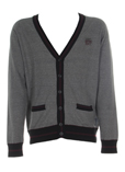 Garcia Gilet Gris Cardigan Hom