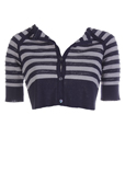 I Blues Gilet Bleu Bolero Femm