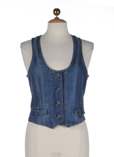 Steilmann Gilet Bleu Gilet Fem