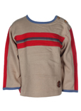 Tapioca Pull Beige Col Rond Ga