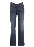 Lee Jean Bleu Fonce Jean Coupe