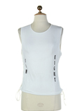 Com8 T-shirt / Top Blanc Casse
