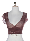 Sarah Pacini Gilet Marron Cach