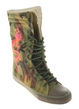 Buffalo Chaussure Kaki Basket 