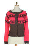 Ichi Gilet Corail Cardigan Fem