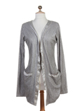 Ambre Babzoe Gilet Gris Perle 