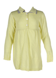 Ikks Pull Jaune Col Chemisier 