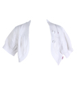 Kanz Gilet Blanc Bolero Fille
