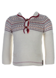 Kenzo Pull Ecru Col Chemisier 
