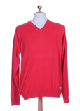 Ritchie Pull Rouge Col V Homme