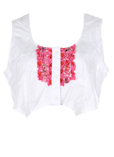 Catimini Gilet Blanc Gilet Fil