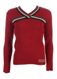 Catimini Pull Rouge Col V Garc