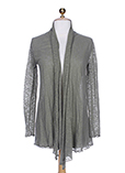 Not Shy Gilet Kaki Cardigan Fe