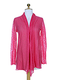 Not Shy Gilet Rose Cardigan Fe