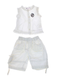 Les Triples Ensemble Blanc T-s