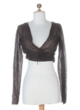 Sarah Pacini Gilet Chocolat Ca