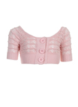 Cks Gilet Rose Pale Bolero Fil
