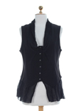 Sun Light Gilet Noir Gilet Fem