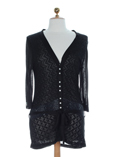 Coco Menthe Gilet Noir Cardiga